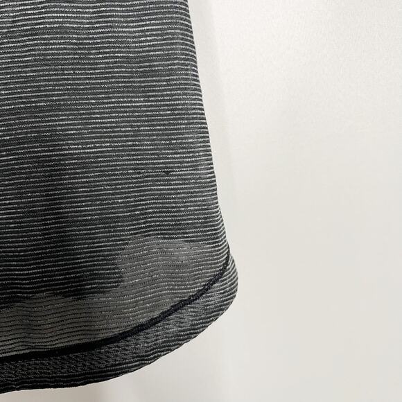 Lululemon Womens 2 Heathered Black Gray Long Distance Racerback Tank Scoop Neck - Picture 5 of 8